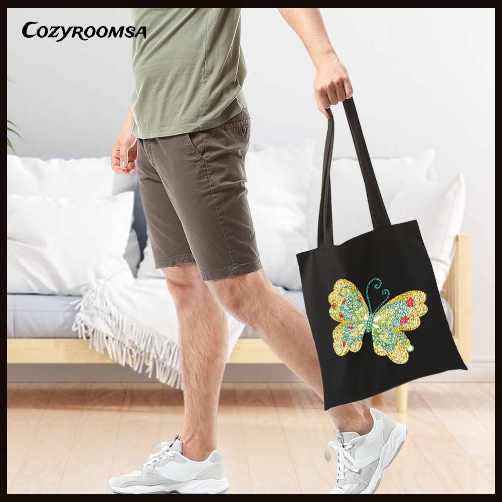 Túi Tote Đính Đá Thân Thiện Với Môi Trường Tự Làm Thời Trang