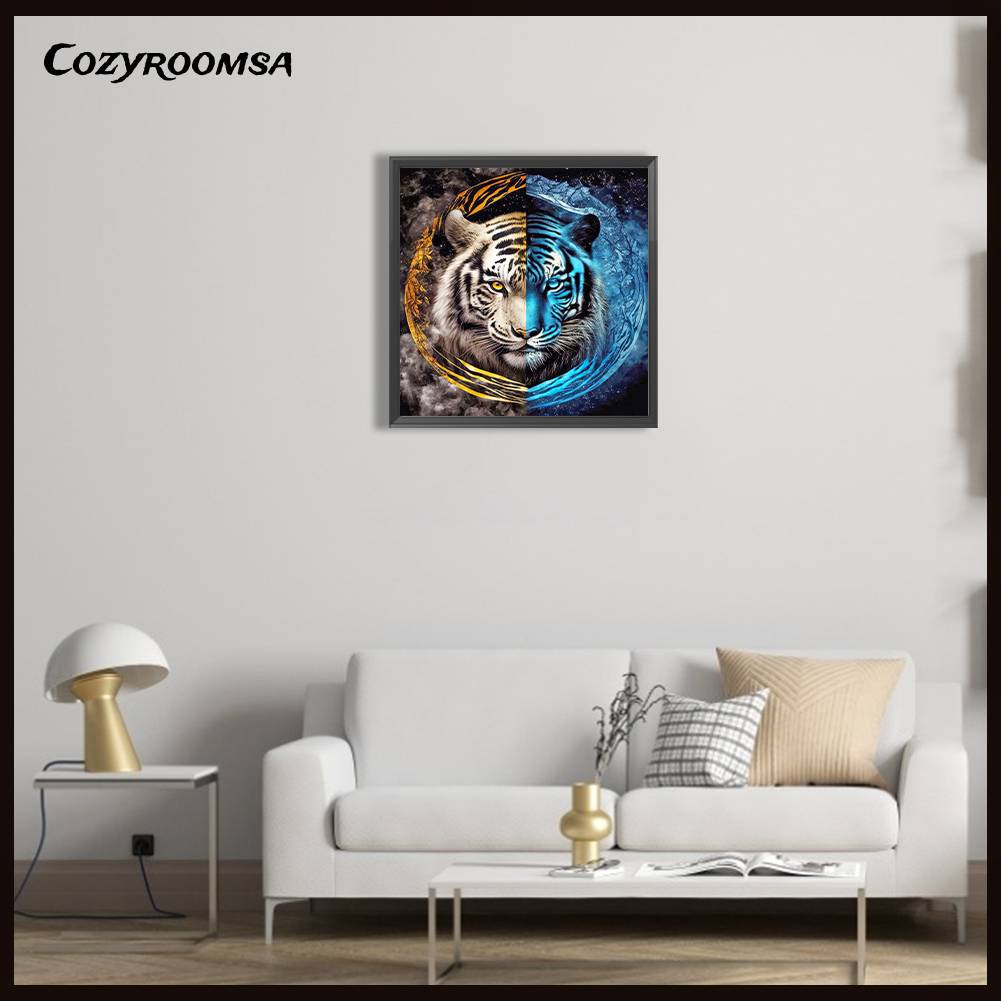 Tranh Đính Đá Kim Cương Toàn Bộ 5D DIY Hình Vẽ Hổ