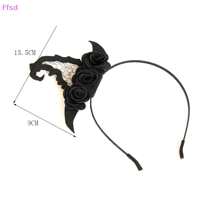 {Ffsd} Băng Đô Hóa Trang Phù Thủy Màu Đen Phong Cách Gothic Cổ Điển Mới * Hàng Bán Chạy