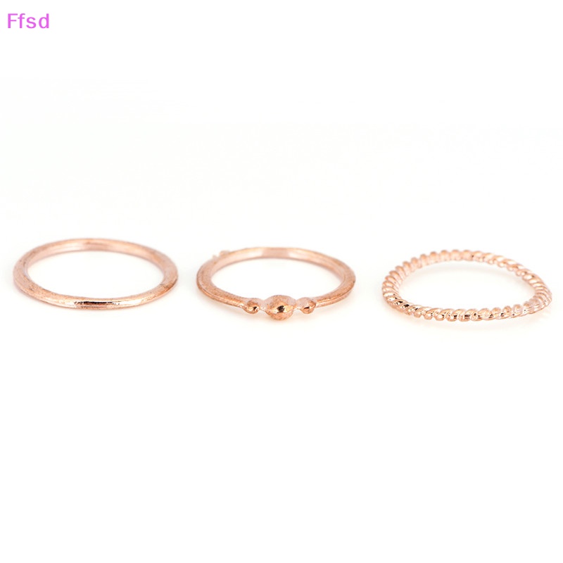 {Ffsd} Bộ 12 Nhẫn Đeo Khớp Ngón Tay Mạ Vàng Phong Cách Punk Cổ Điển Hàng Bán Chạy Dành Cho Bạn Nữ