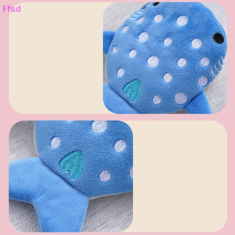 {Ffsd} Túi Đựng Tiền Xu / Dây Cáp Khóa Kéo Hình Cá Mập Hoạt Hình Cho Trẻ Em * Bán Chạy