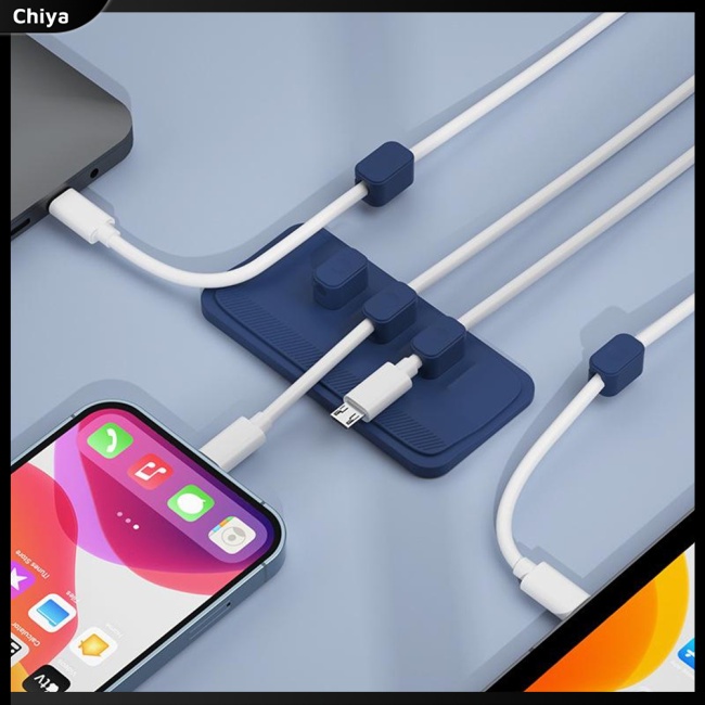 Giá Đỡ Cố Định Dây Cáp Sạc Có Nam Châm Tự Dính Tiện Lợi