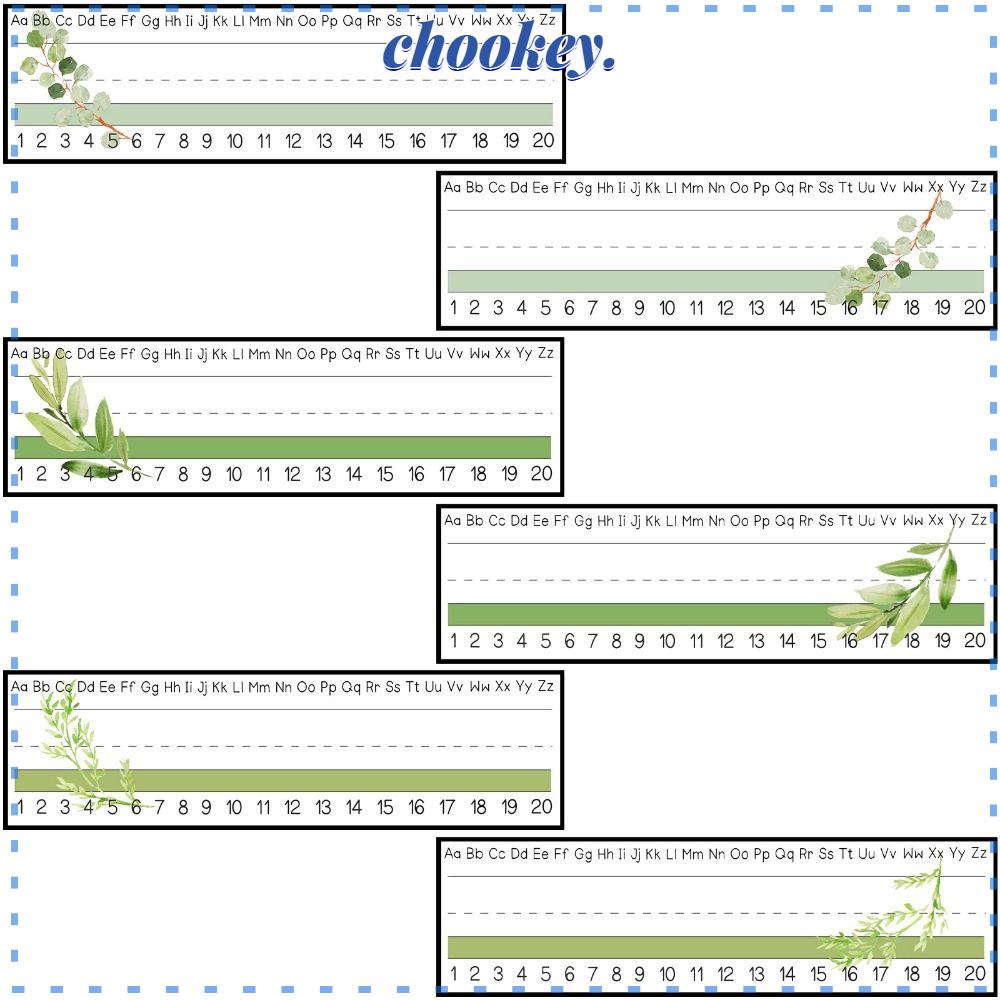 CHOOKEY Thẻ Tên Để Bàn Hình Lá Xanh Truyền Thống Dễ Thương