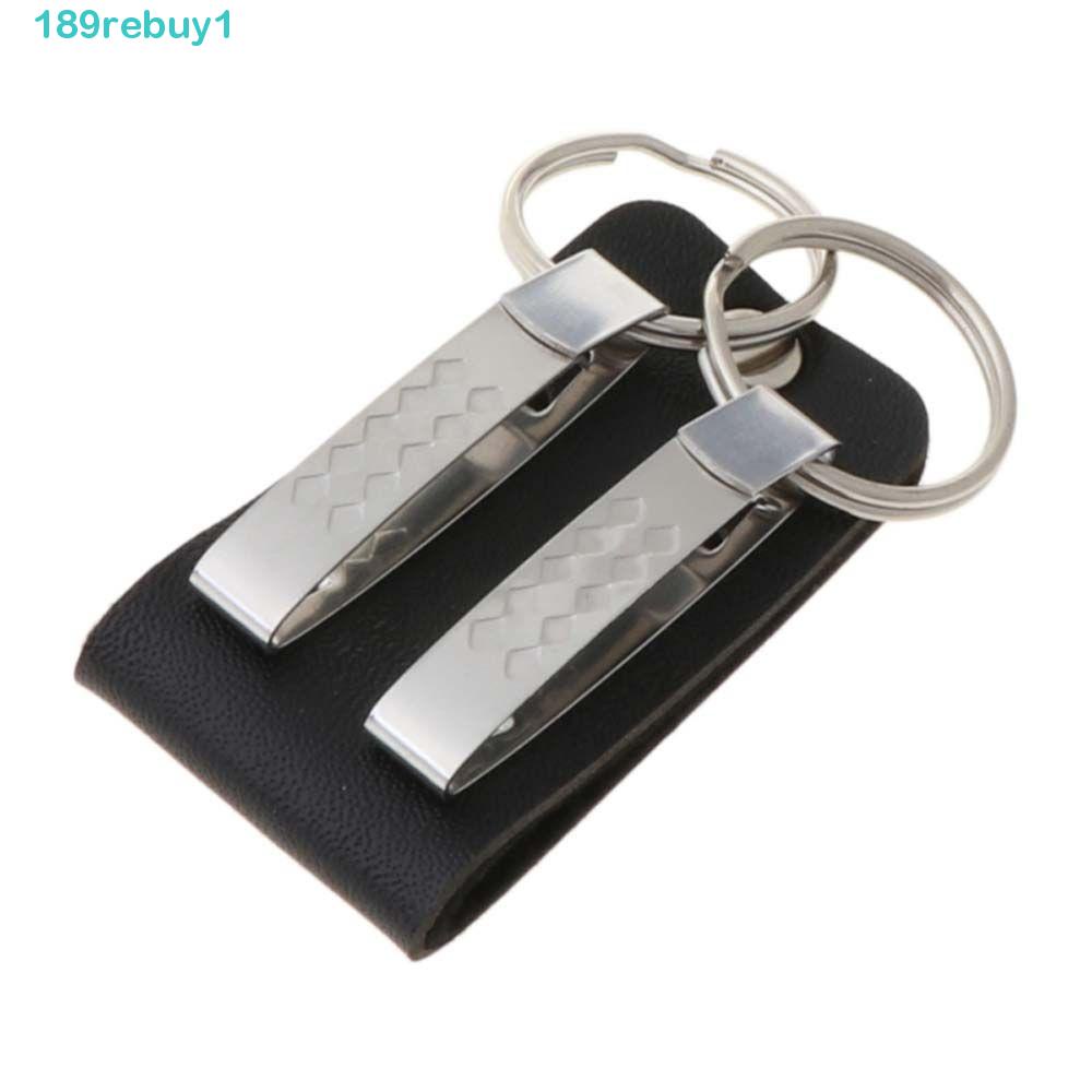 REBUY1 Giá Đỡ Chìa Khóa Bằng Da Có Thể Tháo Rời Tiện Dụng Cho Nam