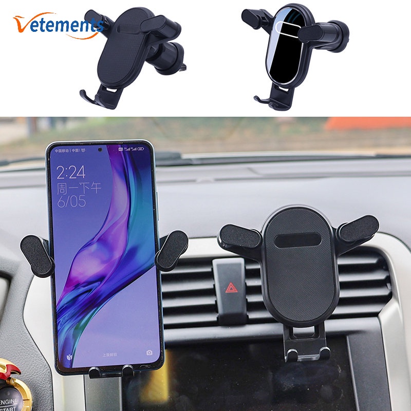 Giá Đỡ Điện Thoại / Thiết Bị Định Vị GPS Hình Tam Giác Bằng ABS Chống Sốc Gắn Lỗ Thông Gió Xe Hơi