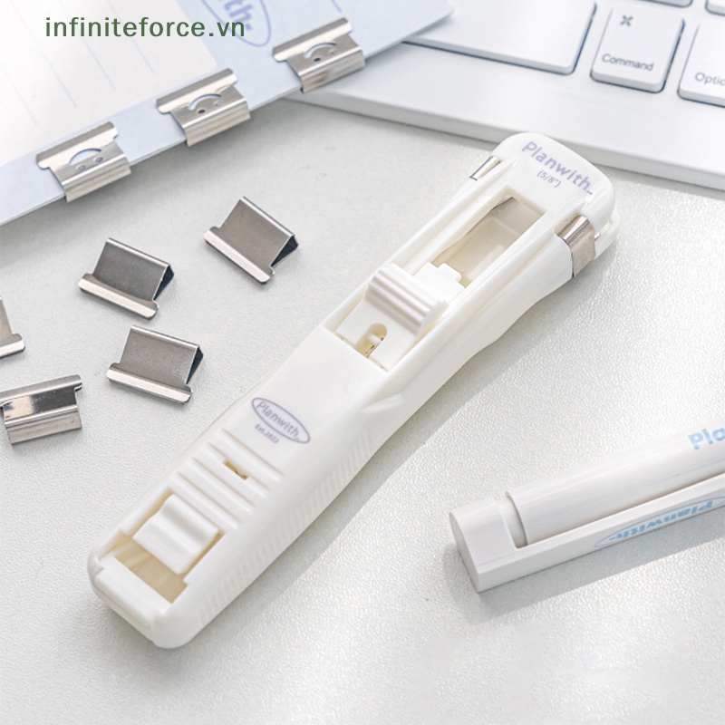 [INVN] Kẹp Bấm Ghim Tài Liệu Di Động Có Thể Tái Sử Dụng Cho Văn Phòng / Trường Học