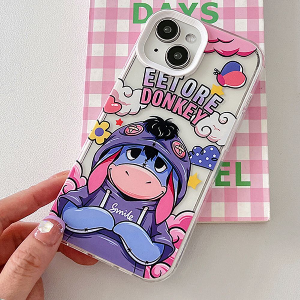 Ốp Điện Thoại TPU Mềm Chống Sốc In Hình Gấu Pooh Thời Trang 3 Trong 1 Cho iPhone 14 13 12 11 Pro Max X XR 8 7 Plus