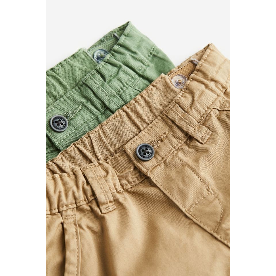 Set 2 quần short kaki HM US/JP 6-9m đến 3-4y