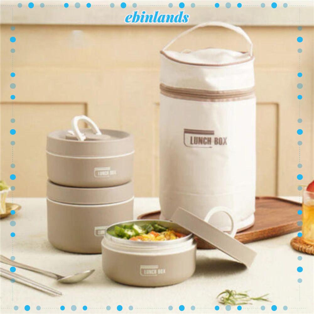 EBINLANDS Hộp Đựng Cơm Trưa Giữ Nhiệt Tiện Dụng Khi Đi Du Lịch