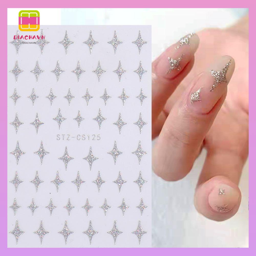 DIACHAVN Bột Nhũ Ánh Bạc Lấp Lánh Trang Trí Móng Nghệ Thuật DIY