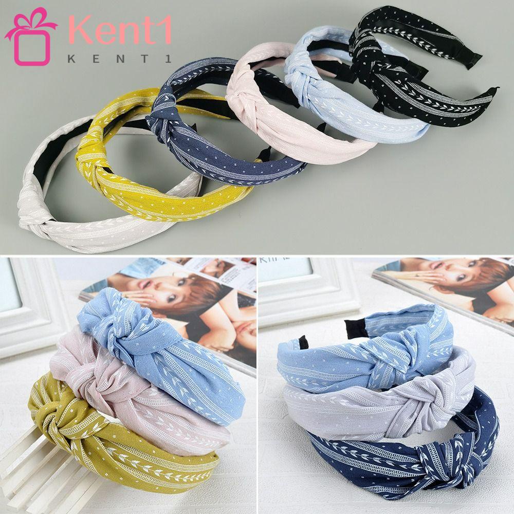 KENT1 Băng Đô Cài Tóc Bản Rộng Nhiều Màu Sắc Thời Trang Cho Nữ