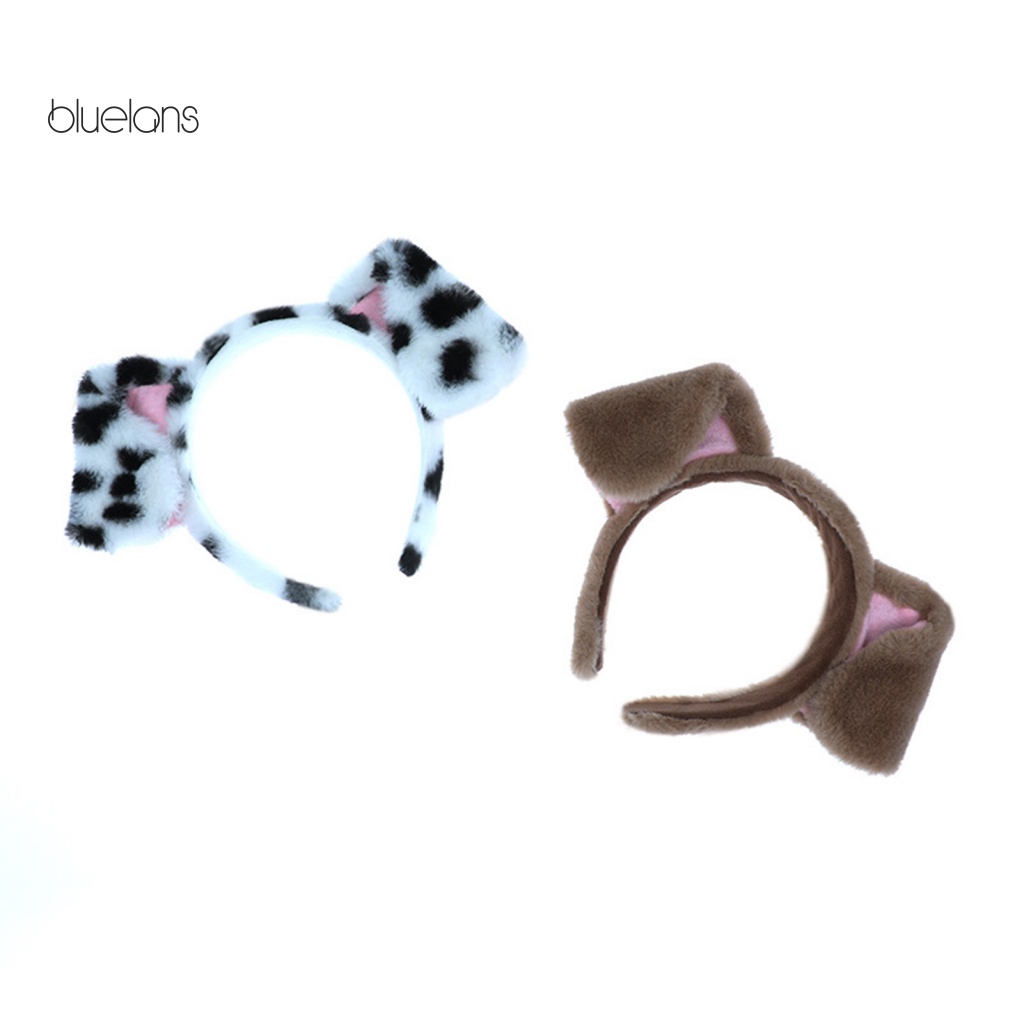 Băng Đô Tai Thú Nhồi Bông Họa Tiết Chấm Bi Dễ Thương Cho Người Lớn Và Trẻ Em