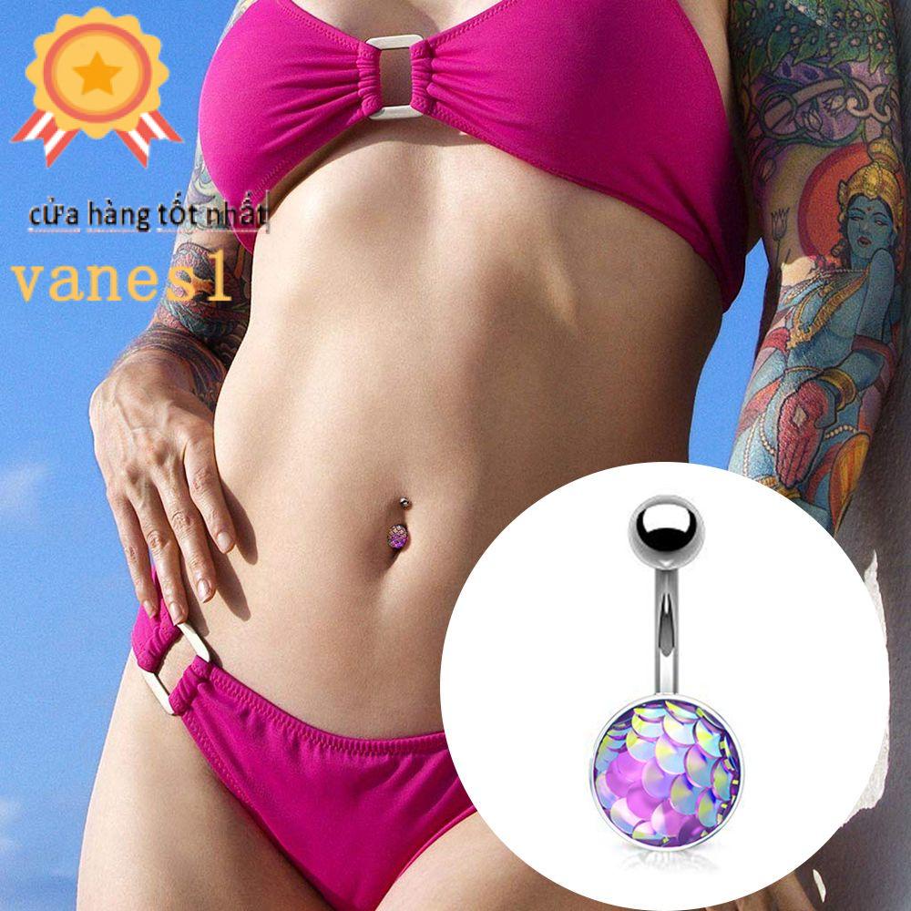 VANES1 Khuyên RốN HìNh VảY Cá BằNg ThéP Không Gỉ