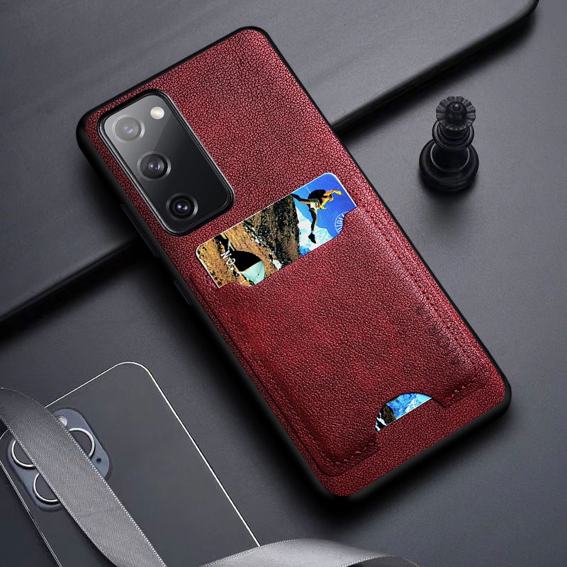 Ốp Điện Thoại Da Pu Có Ngăn Đựng Thẻ Cho Samsung Galaxy s20 fe s20 Ultra Samsung Galaxy s20 Plus s20 fe