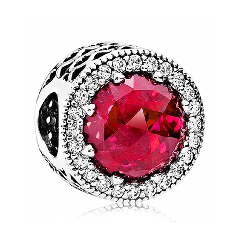 Hạt Charm Hình Trái Tim Đính Pha Lê Chất Lượng Cao Dành Cho Nữ