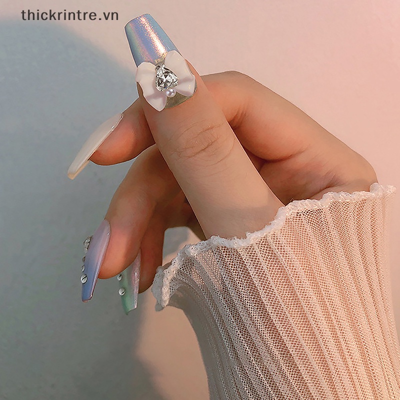 Phụ Kiện Đá Pha Lê Hình Bướm Bằng Acrylic Dùng Trang Trí Móng Tay