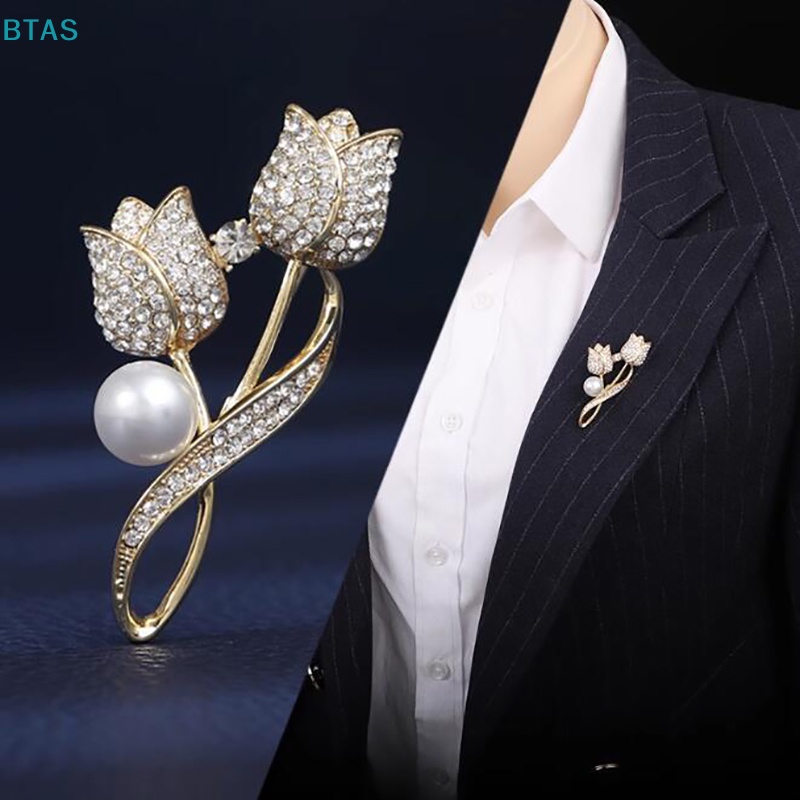 Ghim Cài Áo Hình Hoa Hồng Đính Đá Zircon Thời Trang Cho Nữ