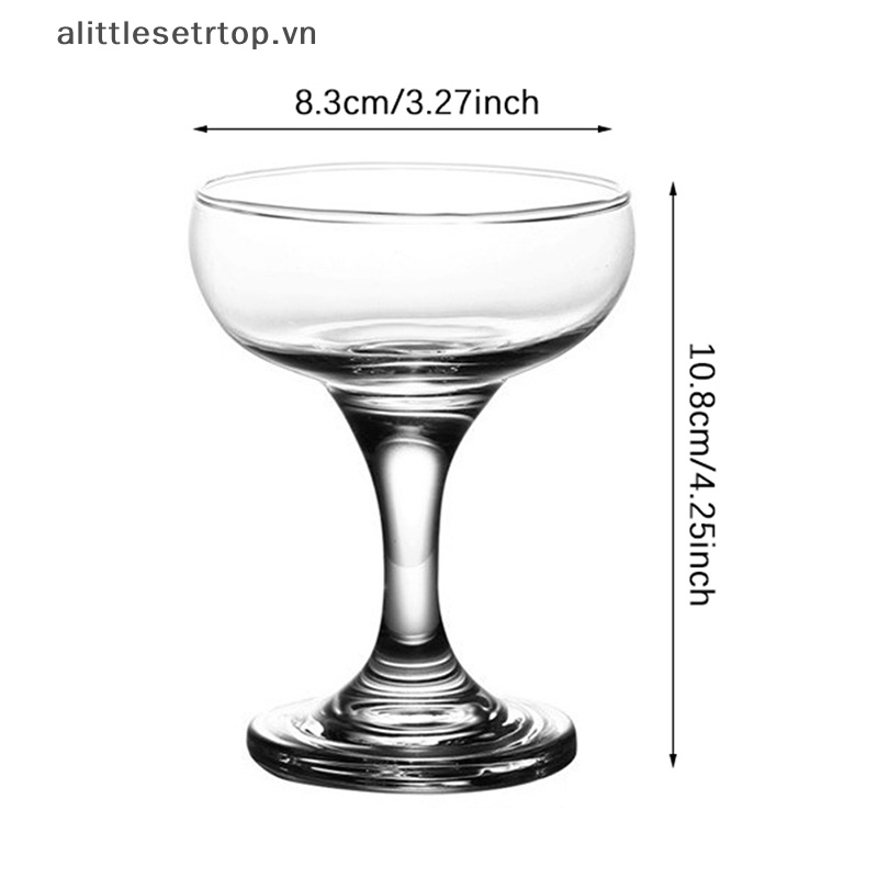 Alittlesetrtop ly tiệc trong suốt ly cocktail dùng một lần ly đồ uống champagne.