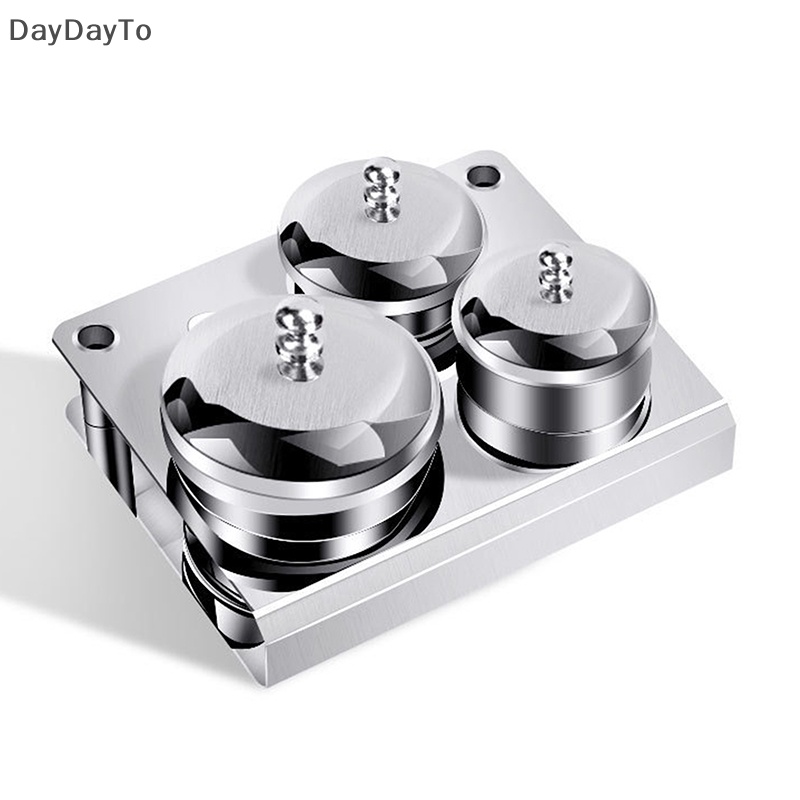 Set 3 Khay Đựng Bột Làm Móng Bằng Thép Không Gỉ Tiện Dụng