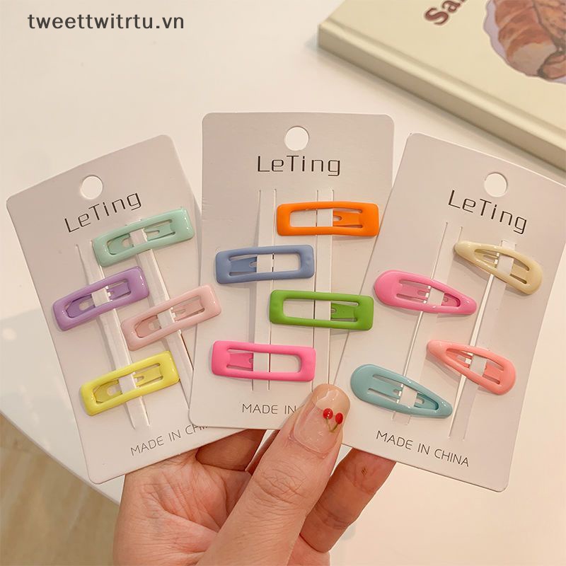 1 Set Kẹp Tóc Hình Ngôi Sao Năm Cánh Cỡ Nhỏ Dễ Thương Cho Bé Gái