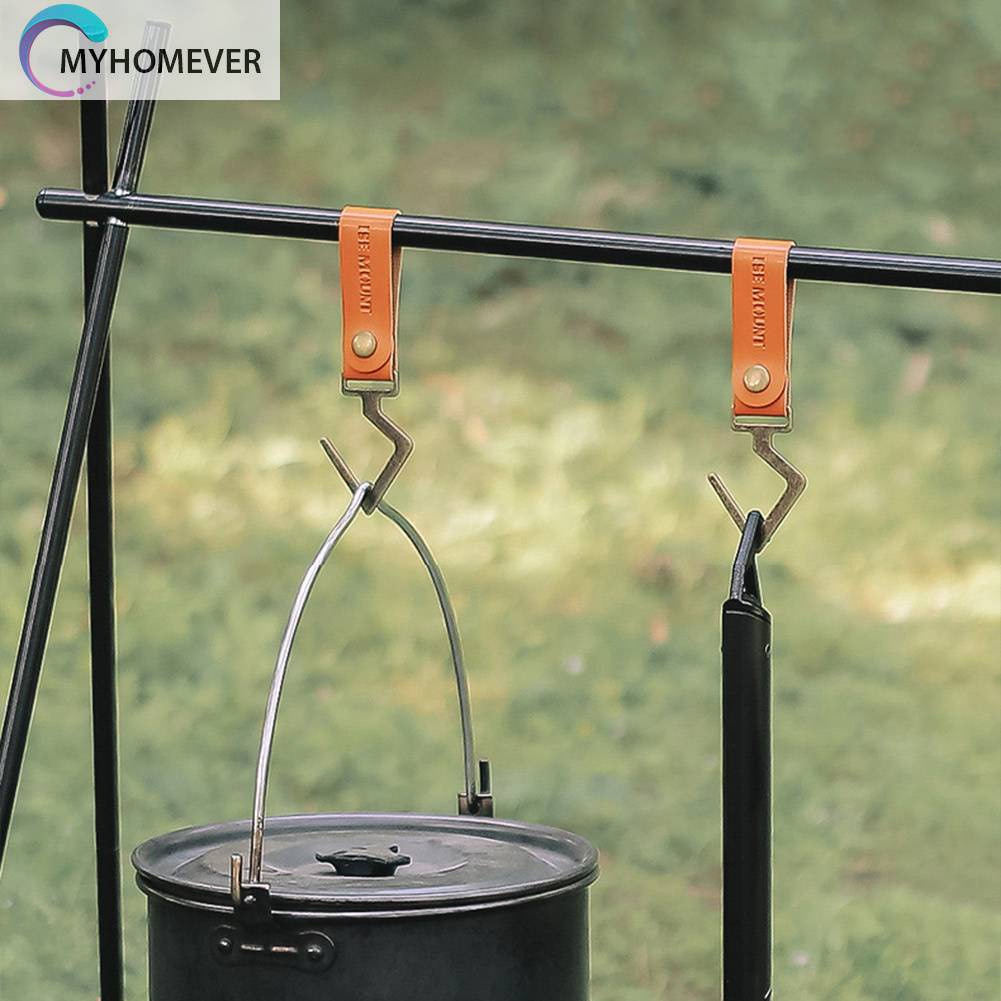 Móc Treo Đồ Bằng Da PU Đa Năng Tiện Dụng Mang Theo Du Lịch Cắm Trại