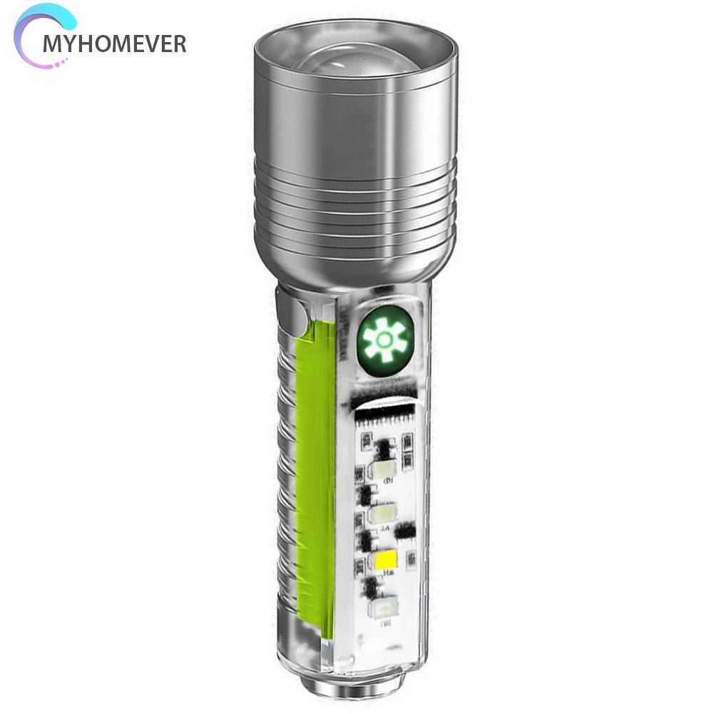 Đèn Pin XHP50 500mAh 800LM Sạc USB Type-C Chống Thấm Nước Tiện Dụng