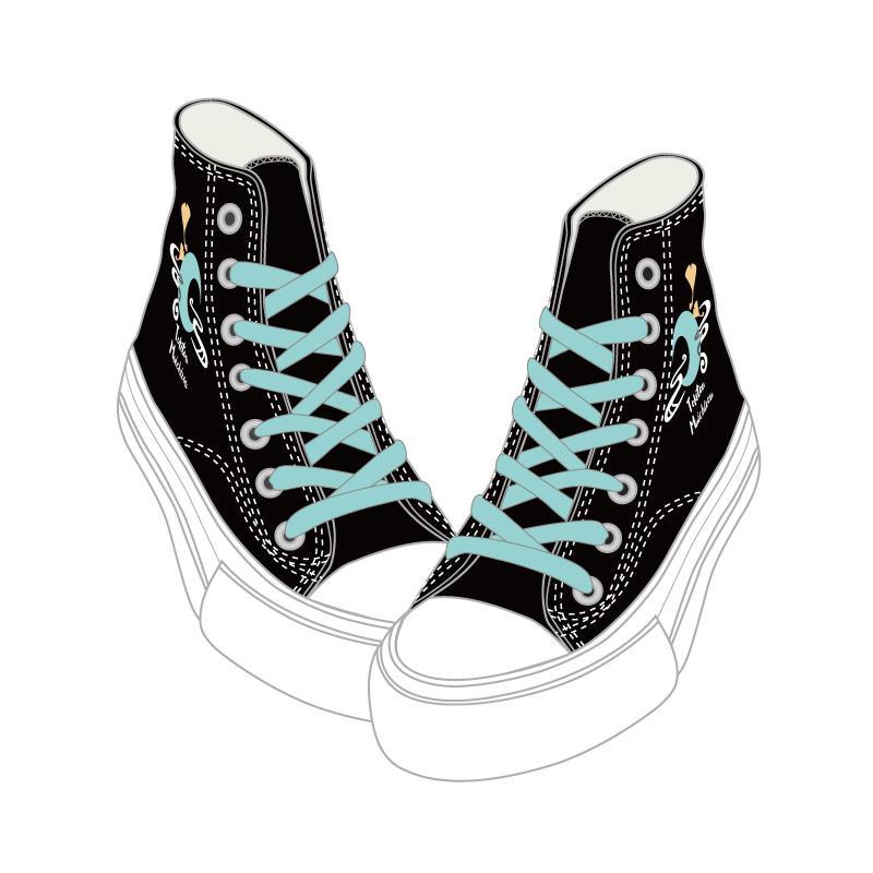 Giày Vải Canvas Cổ Cao Họa Tiết Anime Demon Slayer Tokito Muichiro Cá Tính Cho Nam Và Nữ