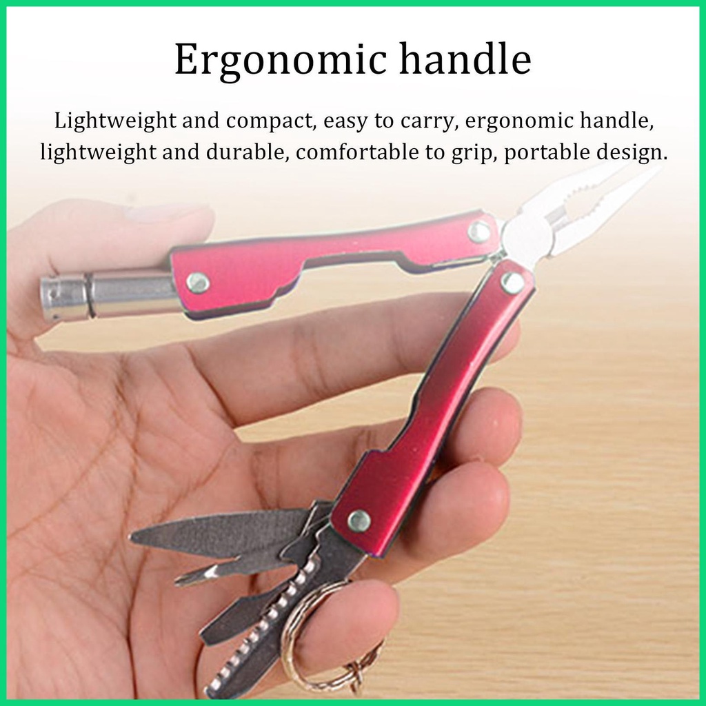 Bộ Kìm Đa Năng Mini Bằng Thép Không Gỉ Có Thể Gấp Gọn Tiện Lợi
