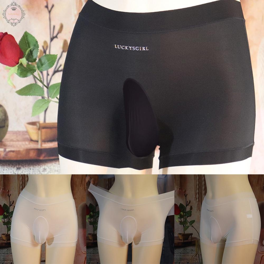 Sexy Mens Thin Sheer Mesh Underwear Boxer Shorts See Through Briefs Underpants