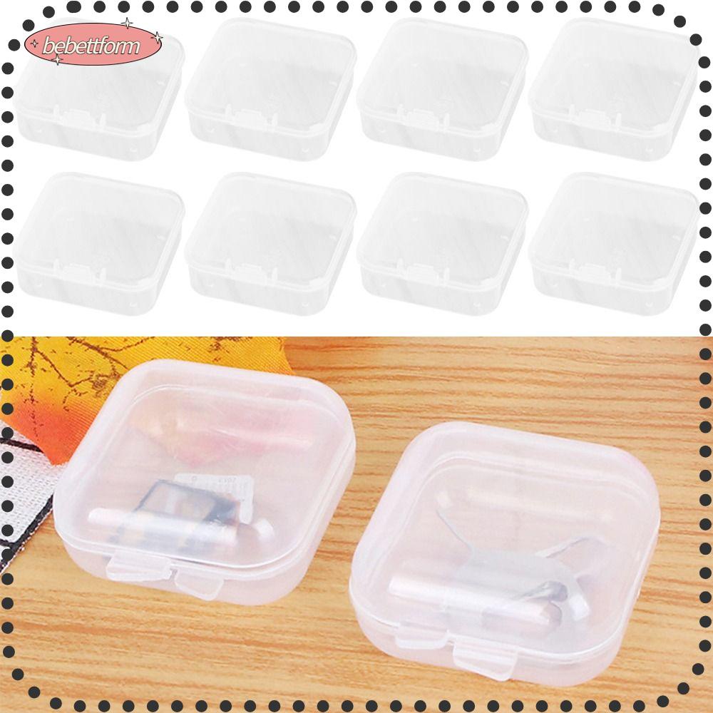 BEBETTERM Hộp Đựng Trang Sức Trong Suốt Chia Ngăn Cỡ Nhỏ Tiện Dụng