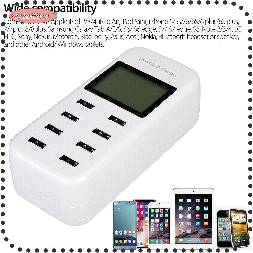 BEBETTERM Ổ Cắm Điện Thông Minh Với Màn Hình LCD Và Cổng Sạc USB AC