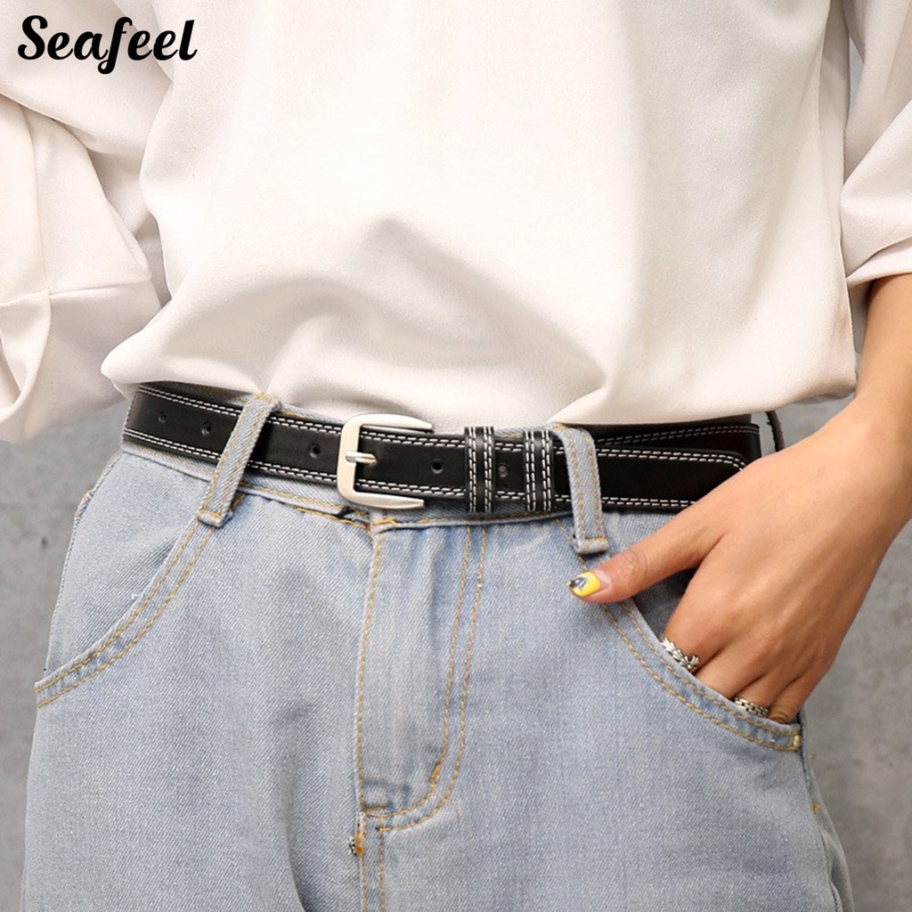 Khóa Cài Quần Áo Da Giả Nhiều Lỗ Có Thể Điều Chỉnh Cho Nữ