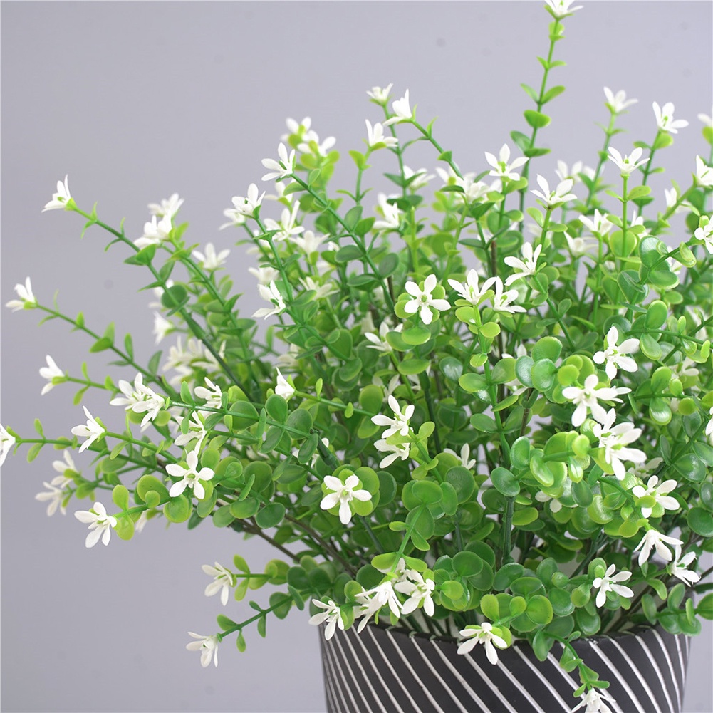 1 Cành Hoa Lá Nhân Tạo Trang Trí Nhà Cửa / Tiệc Cưới DIY