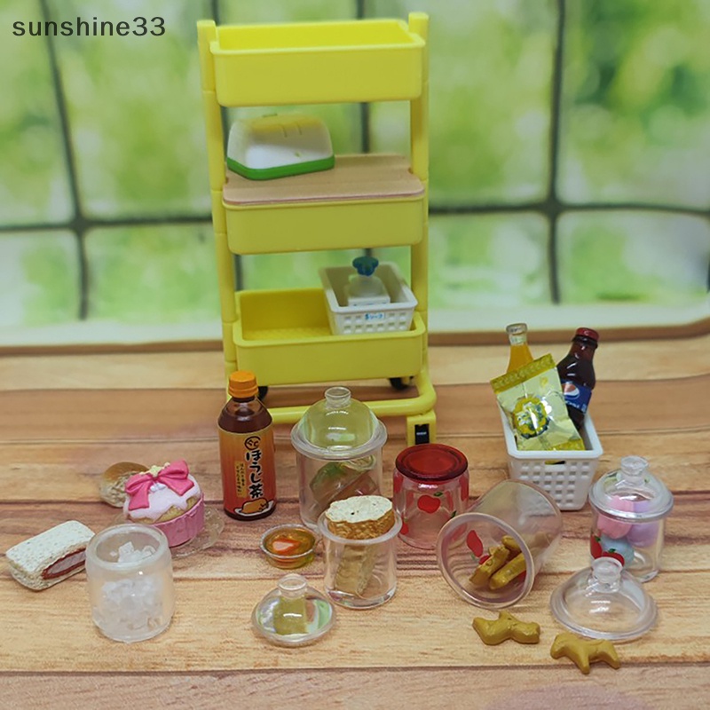 Mô Hình Hũ Bánh Quy / Kẹo Mini Bằng Silicone Cho Nhà Búp Bê