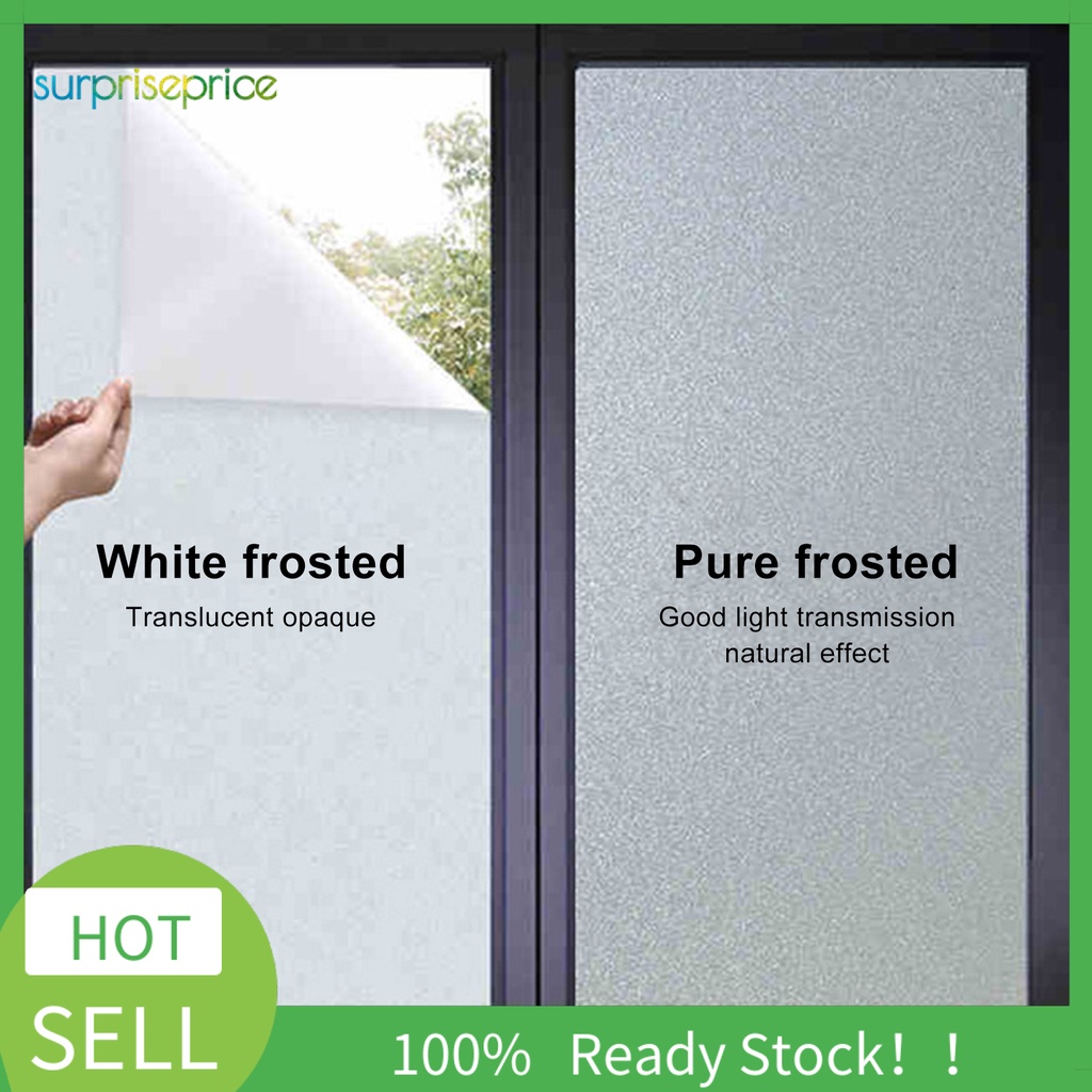 1 Cuộn Phim Dán Cửa Sổ Bằng PVC Nhám Chống Nước Chịu Nhiệt Tự Nhiên Giảm Mệt Mỏi Có Thể Tái Sử Dụng