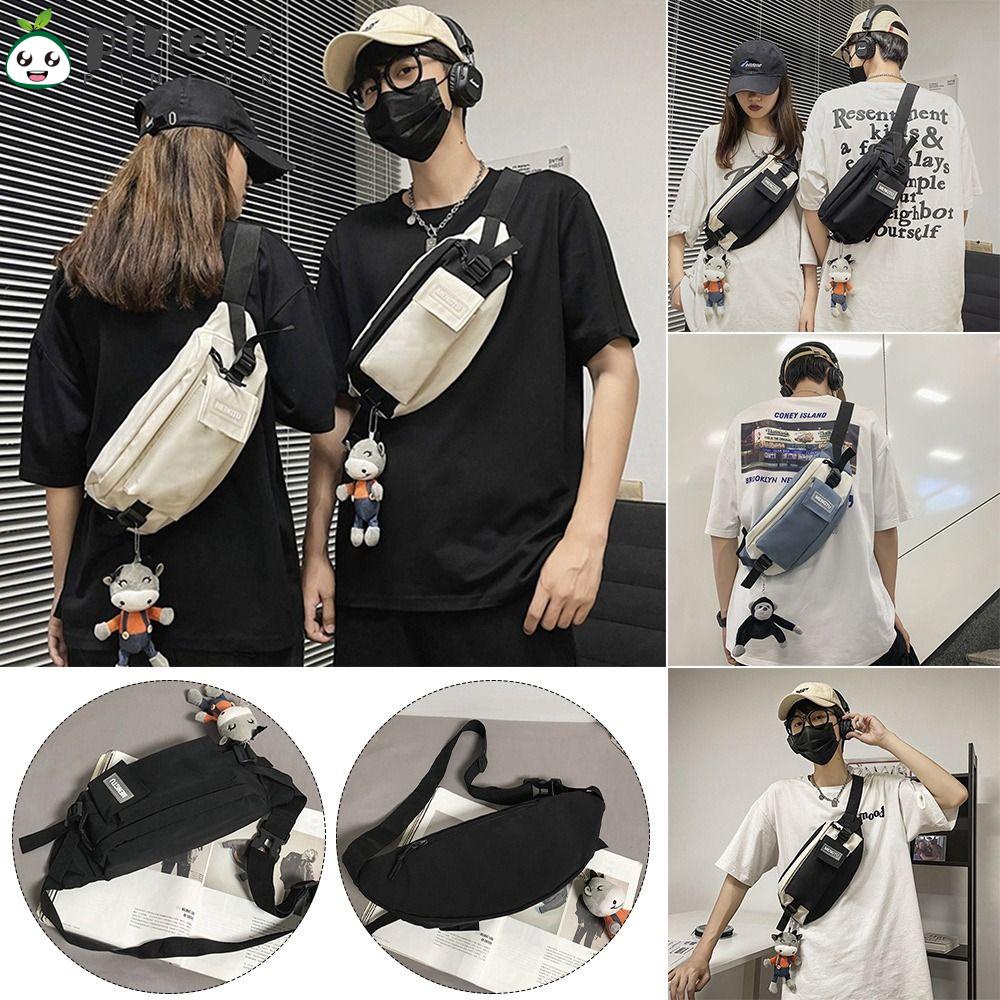 PINEVN Túi Đeo Chéo Phong Cách Đường Phố Cá Tính Cho Cặp Đôi