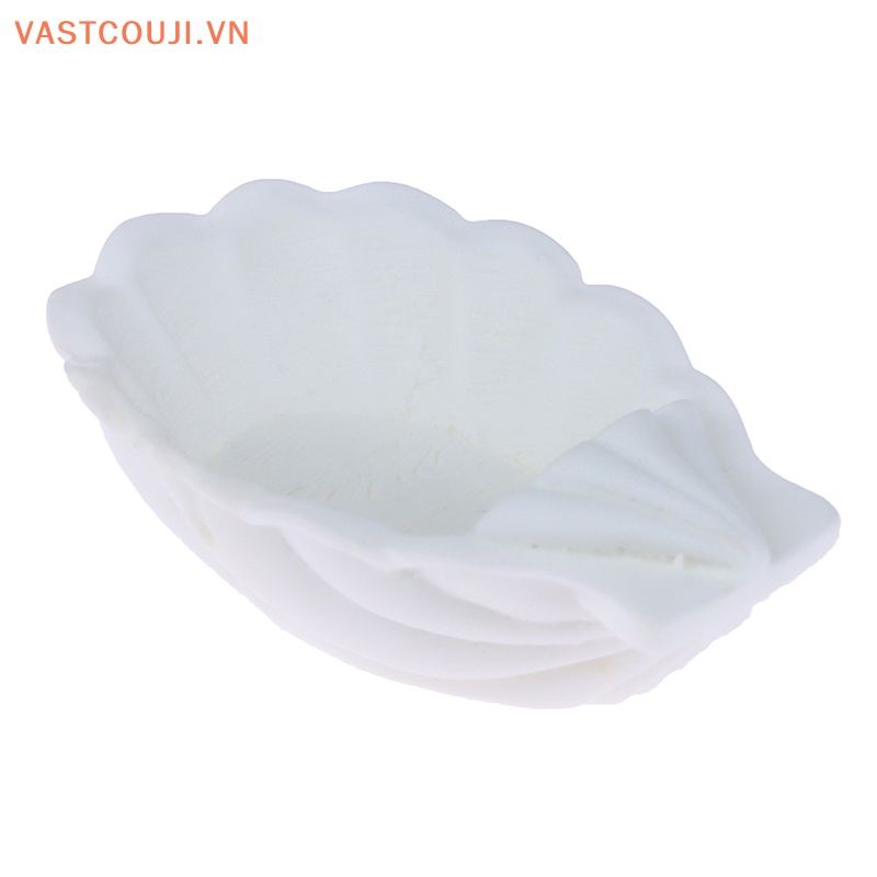 Bộ 2 Tượng Vỏ Sò Mini Bằng Nhựa Resin Trang Trí Tiểu Cảnh / Nhà Búp Bê