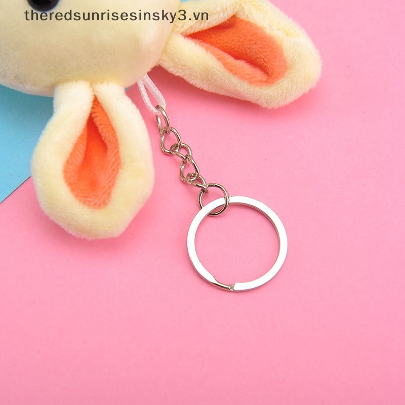 Móc Khóa Thỏ Nhồi Bông 12CM Đáng Yêu Thời Trang