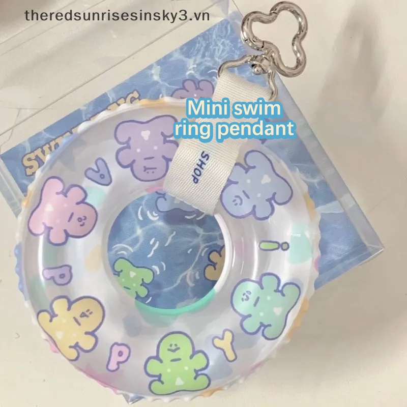 Móc Khóa Bơi Lội Mini Họa Tiết Hoạt Hình Dễ Thương Vui Nhộn