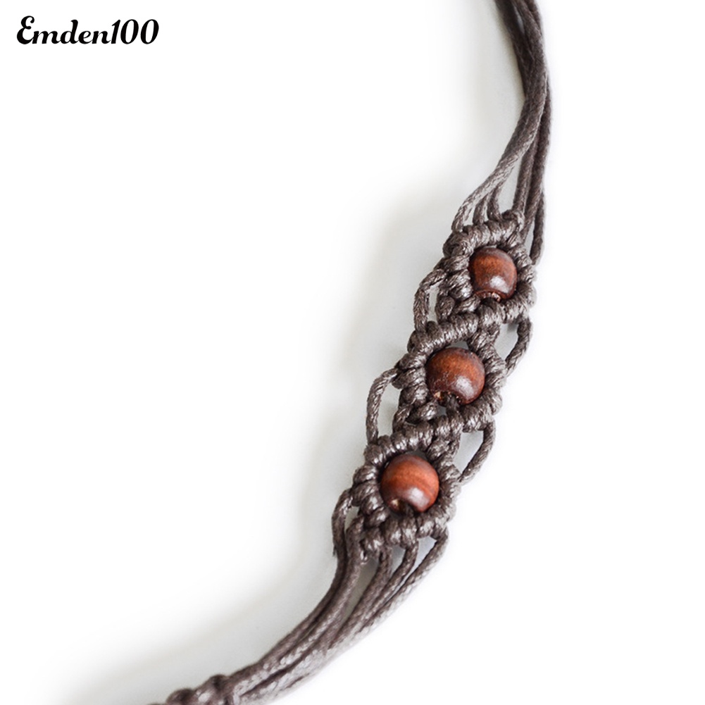 Thắt Lưng Dây Bện Xỏ Hạt Thủ Công Phong Cách Bohemia Cho Nữ