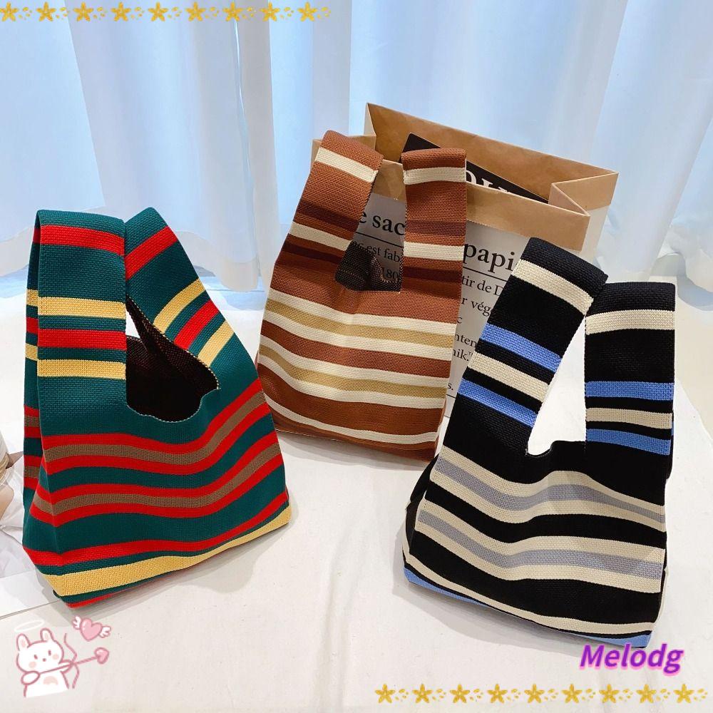 MELODG Túi Xách Mini Đan Len Thời Trang Cho Nữ