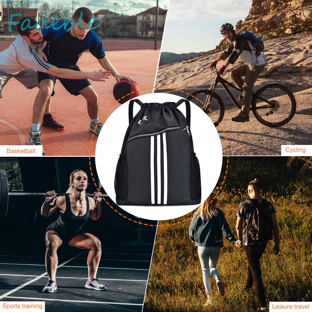 Balo Dây Rút Chất Liệu Oxford Mềm Chống Thấm Nước Thời Trang Thể Thao Ngoài Trời