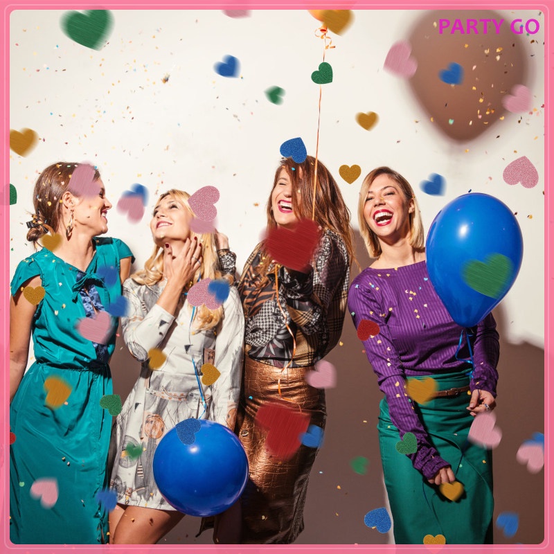 Bộ 15 Miếng Dán Hình Trái Tim Bằng Xốp Dùng Trang Trí DIY