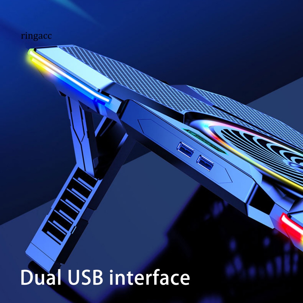 Quạt Tản Nhiệt Laptop RGA 5 Quạt RGB 7 Chế Độ Làm Mát Với 12 Chế Độ Chiếu Sáng