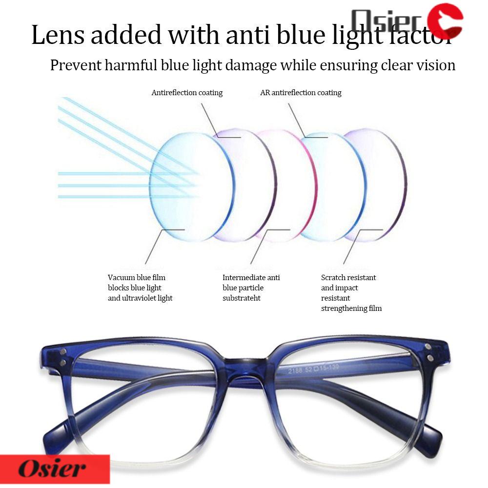 OSIER1 Kính Đọc Sách Chống Ánh Sáng Xanh Thiết Kế Đơn Giản Phong Cách Vintage