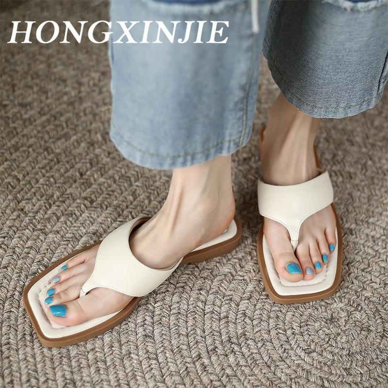HONGXINJIE dép sandal nữ dép quai hậu nữ 2023NEW Phong cách thời trang retro 070509