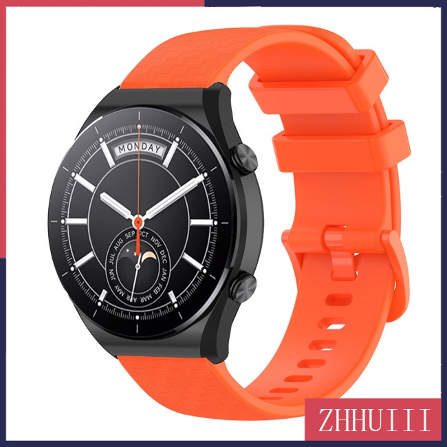 Dây Đeo Silicon Họa Tiết Sợi Carbon 22mm Cho Đồng Hồ Thông Minh Xiaomi S1