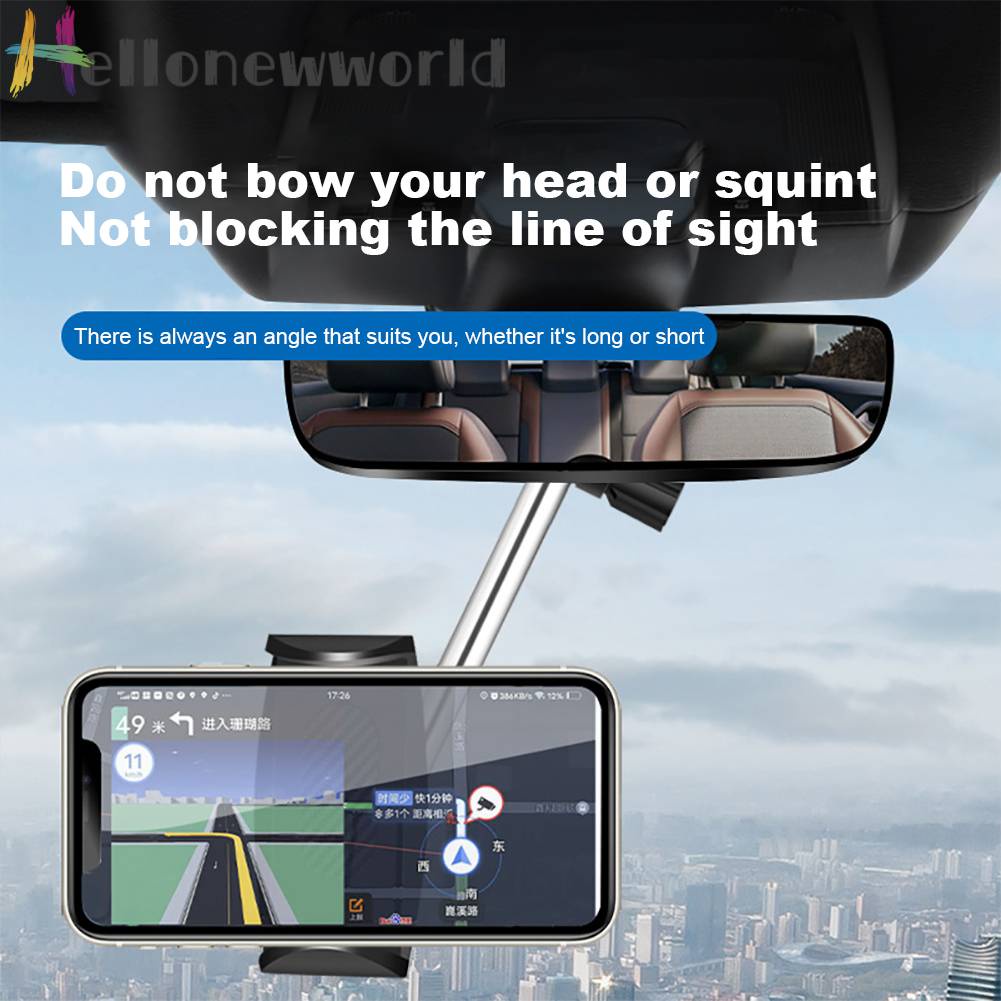 Giá Đỡ Điện Thoại Gắn Kính Chiếu Hậu Xe Hơi Tiện Lợi