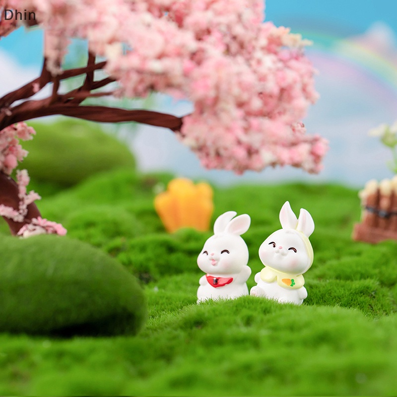 Mô Hình Chú Thỏ Mini Dễ Thương Dùng Trang Trí Nhà Cửa / Lễ Phục Sinh
