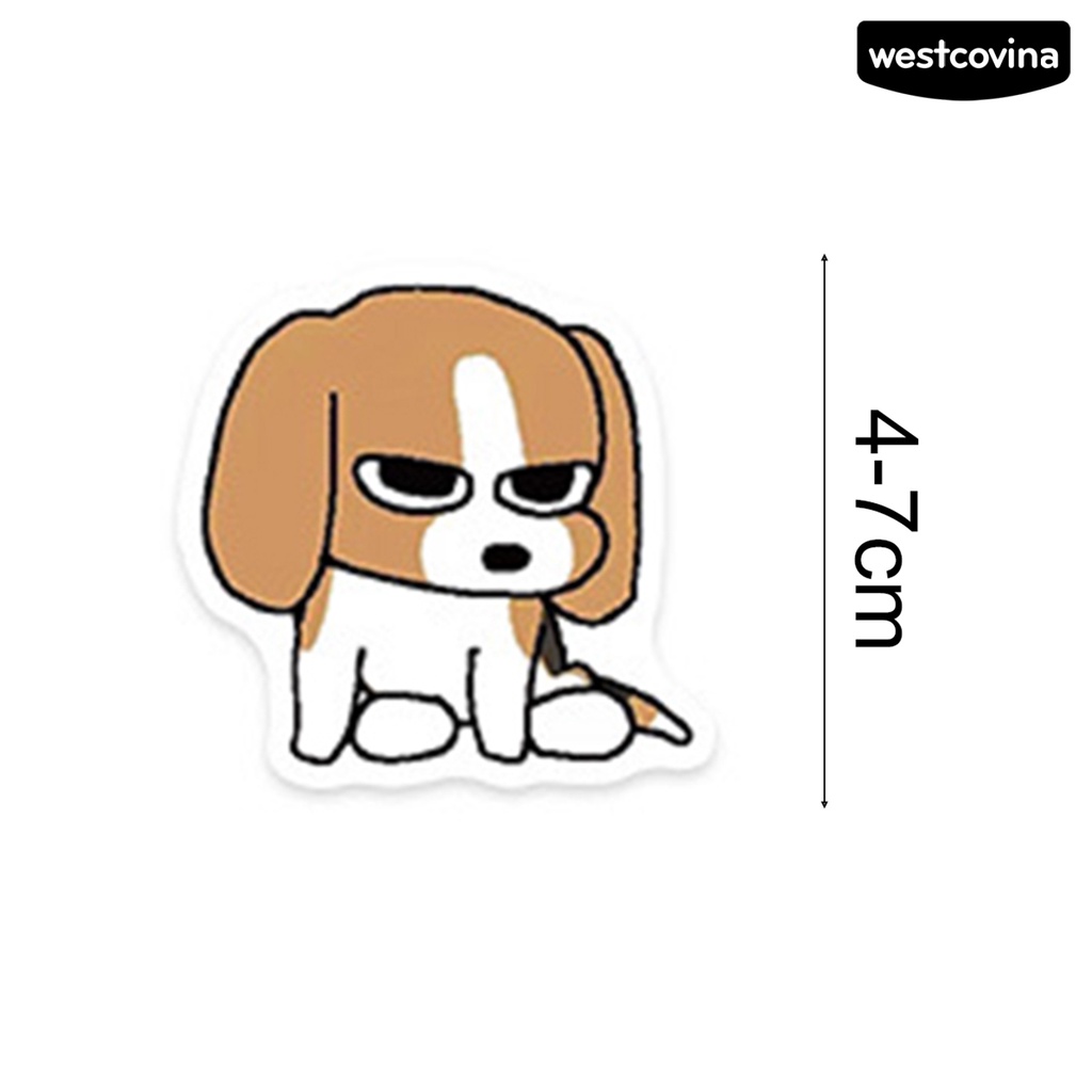 [WSTN]✎Bộ 73 Miếng Dán Hình Động Vật Hoạt Hình Bằng PVC Chống Nước Có Thể Tháo Gỡ Cho Điện Thoại